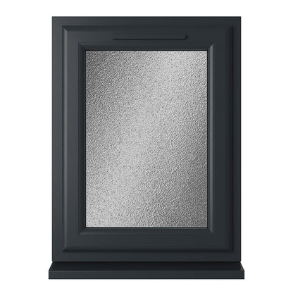 Crystal UPVC Grey 7016 Casement Window Right Hand Side Hung Obscure Glazing - JJ Building Materials