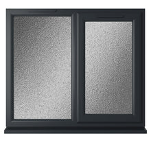 Crystal UPVC Grey 7016 Casement Window Right Hand Side Hung Obscure Glazing - JJ Building Materials
