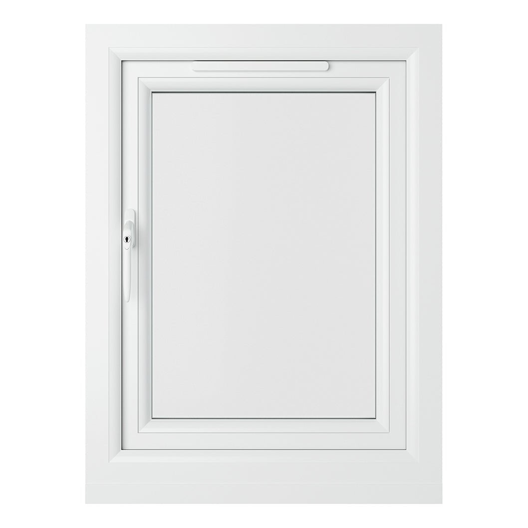 Crystal UPVC Grey 7016 Casement Window White Int Left Side Hung Clear Glazing - JJ Building Materials