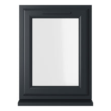 Crystal UPVC Grey 7016 Casement Window White Int Left Side Hung Clear Glazing - JJ Building Materials
