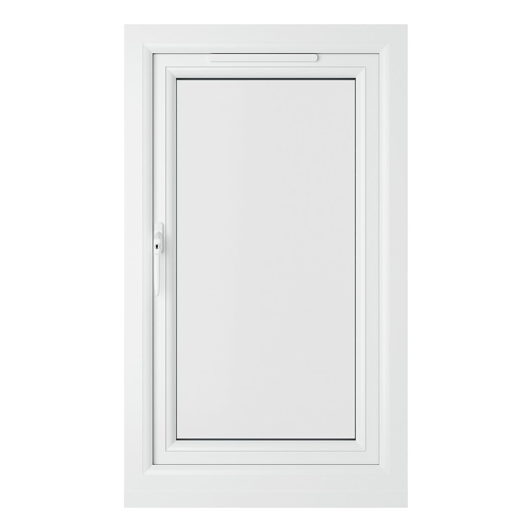 Crystal UPVC Grey 7016 Casement Window White Int Left Side Hung Clear Glazing - JJ Building Materials