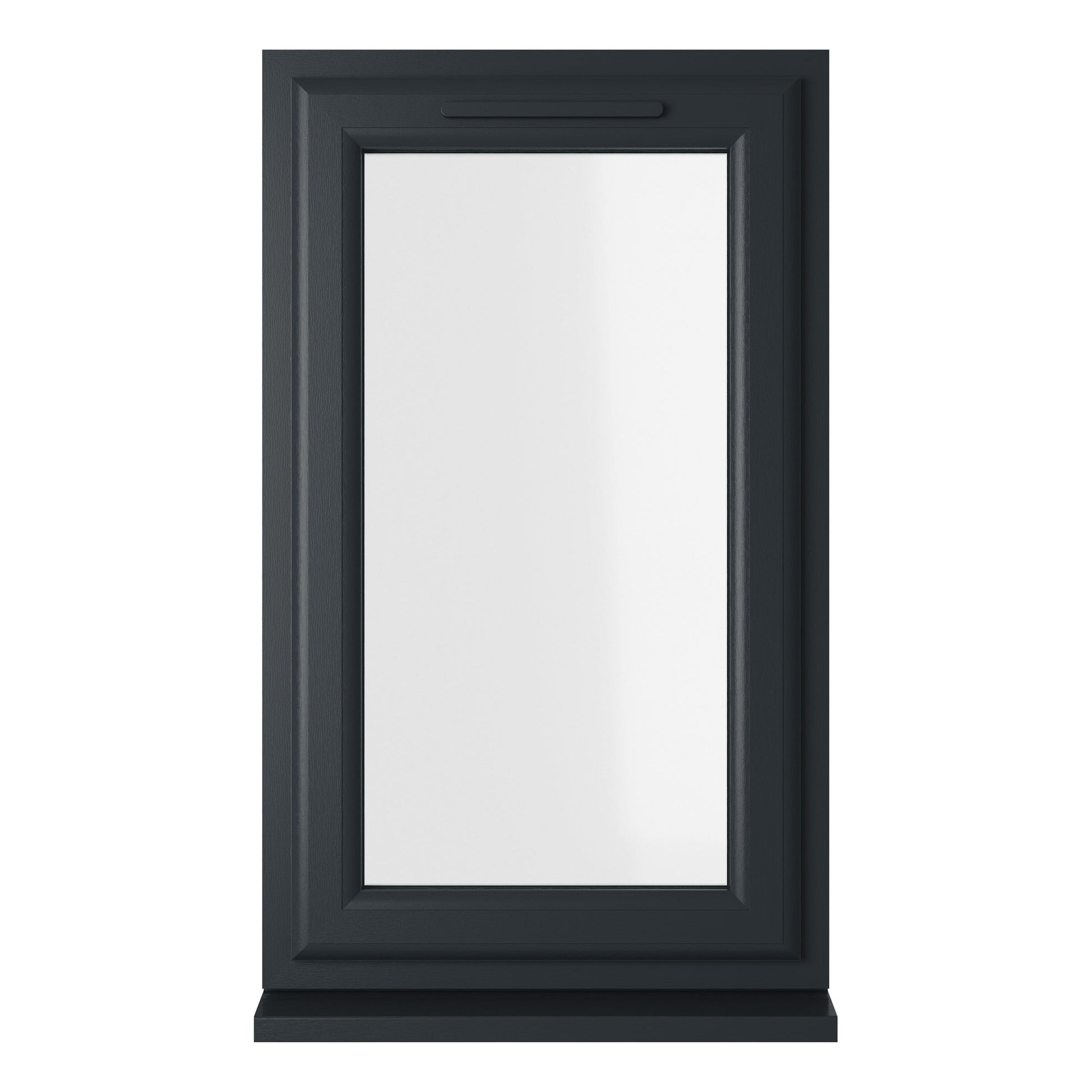 Crystal UPVC Grey 7016 Casement Window White Int Left Side Hung Clear Glazing - JJ Building Materials