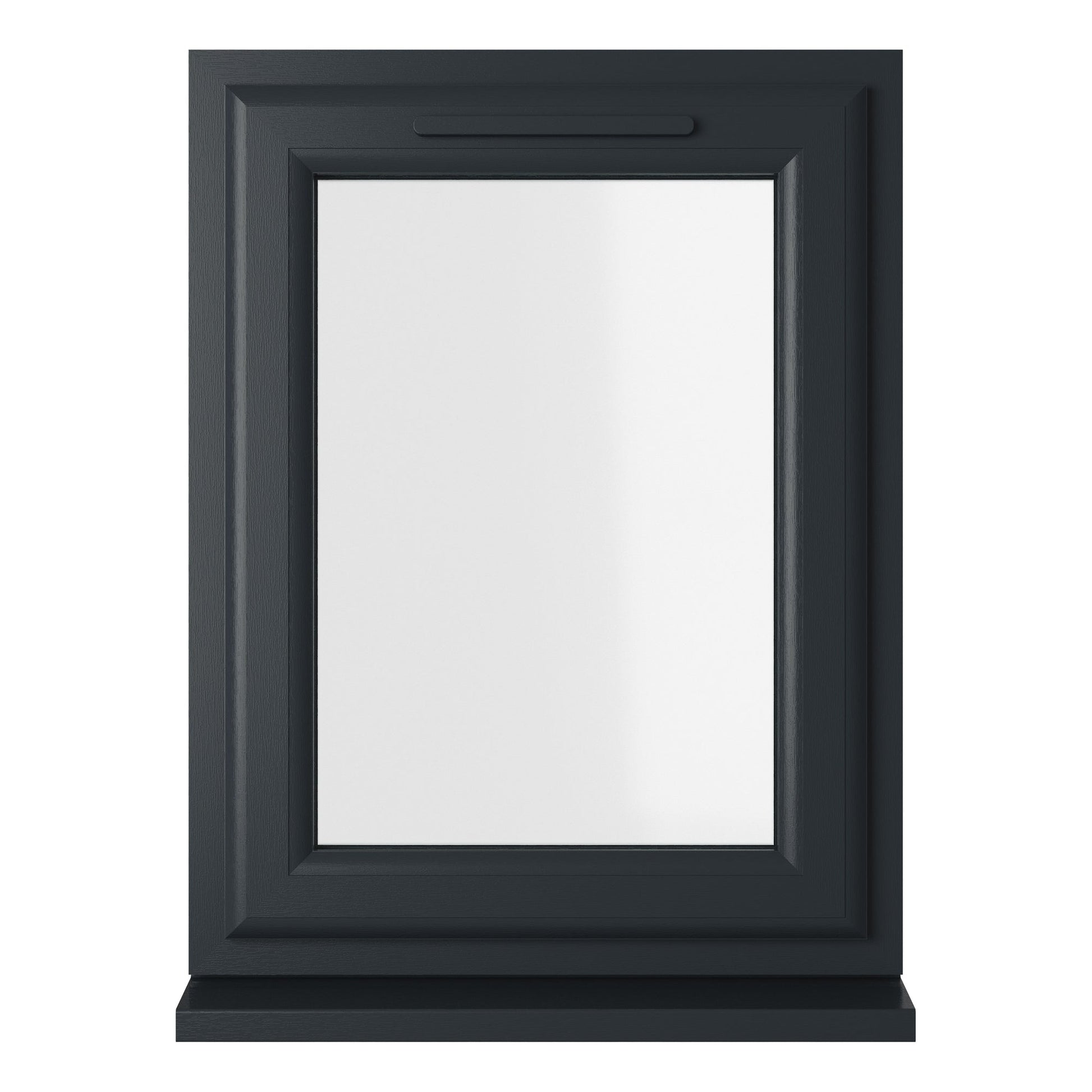 Crystal UPVC Grey 7016 Casement Window White Int Left Side Hung Clear Glazing - JJ Building Materials