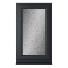 Crystal UPVC Grey 7016 Casement Window White Int Left Side Hung Obscure Glazing - JJ Building Materials
