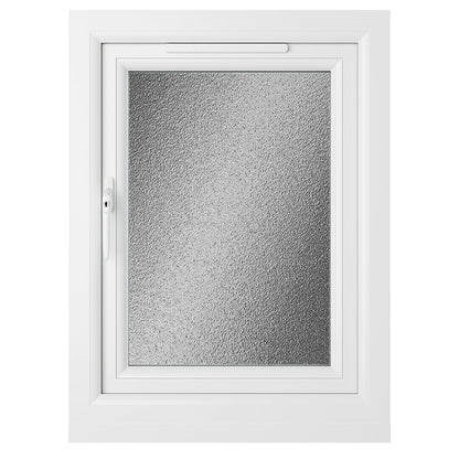 Crystal UPVC Grey 7016 Casement Window White Int Left Side Hung Obscure Glazing - JJ Building Materials