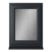 Crystal UPVC Grey 7016 Casement Window White Int Left Side Hung Obscure Glazing - JJ Building Materials