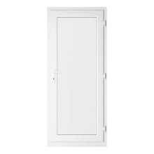 Crystal UPVC Grey 7016 / White Triple Glazed Single Door Full Glass RH Clear - JJ Building Materials