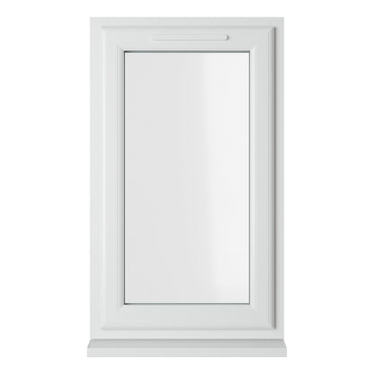Crystal UPVC White Casement Window Left Hand Side Hung Clear Glazing - JJ Building Materials