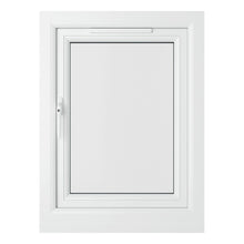 Crystal UPVC White Casement Window Left Hand Side Hung Clear Glazing - JJ Building Materials