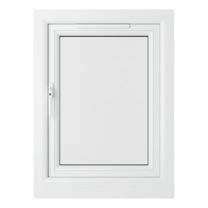 Crystal UPVC White Casement Window Left Hand Side Hung Clear Glazing - JJ Building Materials