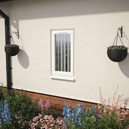 Crystal UPVC White Casement Window Left Hand Side Hung Obscure Glazing - JJ Building Materials