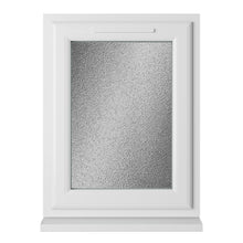 Crystal UPVC White Casement Window Left Hand Side Hung Obscure Glazing - JJ Building Materials