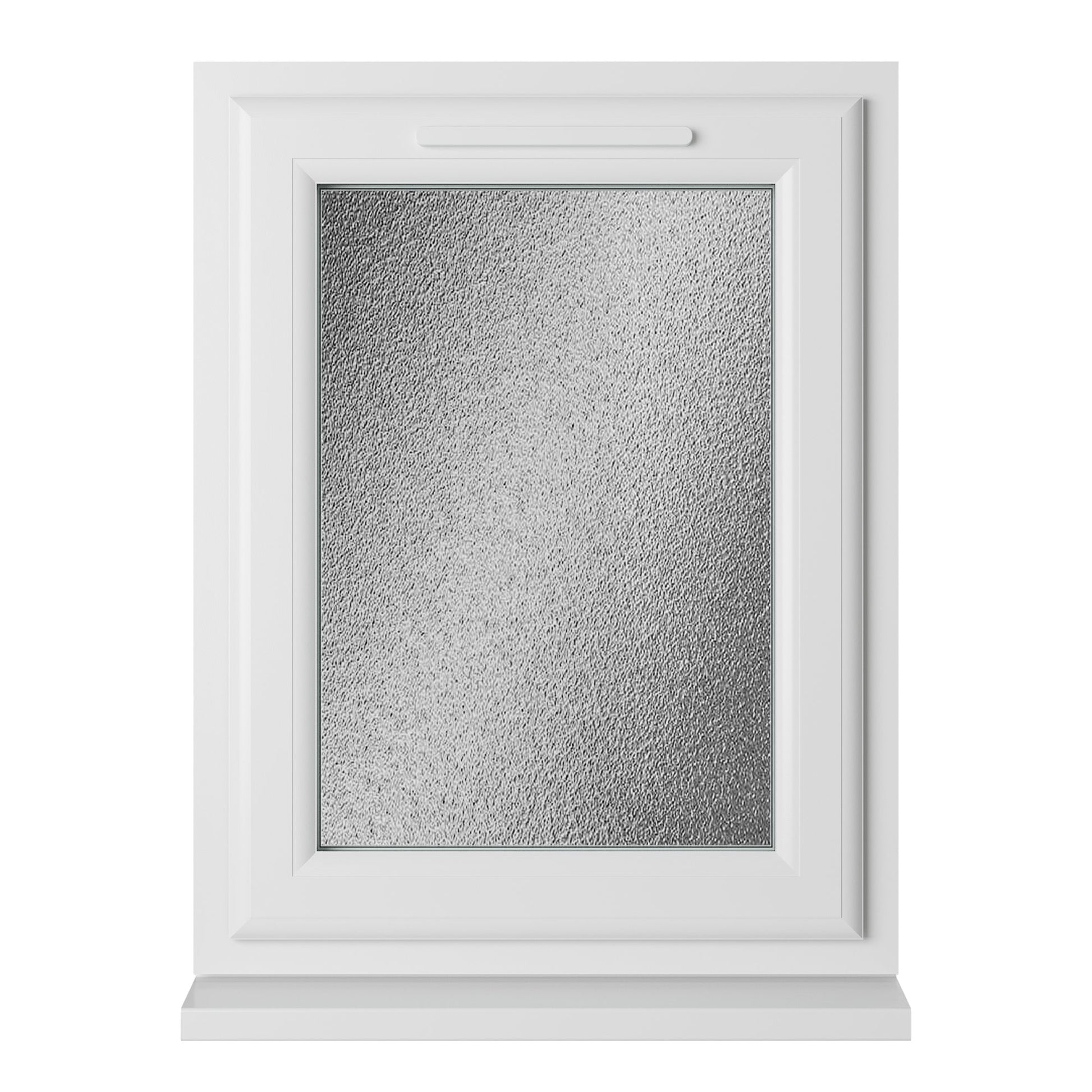 Crystal UPVC White Casement Window Left Hand Side Hung Obscure Glazing - JJ Building Materials
