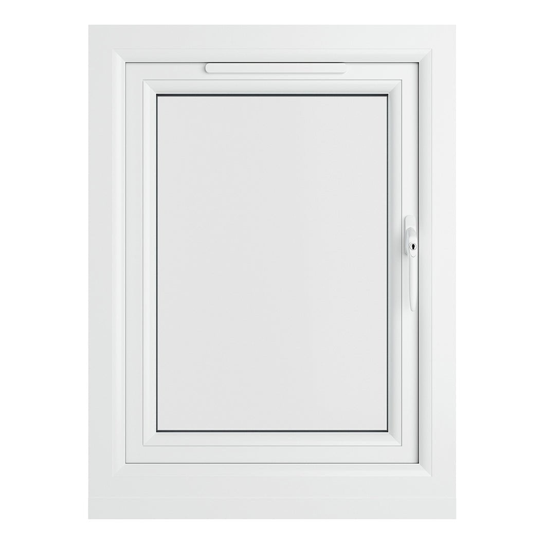 Crystal UPVC White Casement Window Right Hand Side Hung Clear Glazing - JJ Building Materials