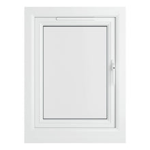 Crystal UPVC White Casement Window Right Hand Side Hung Clear Glazing - JJ Building Materials