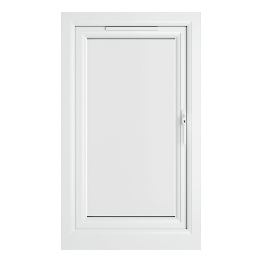 Crystal UPVC White Casement Window Right Hand Side Hung Clear Glazing - JJ Building Materials