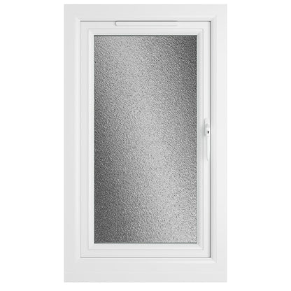 Crystal UPVC White Casement Window Right Hand Side Hung Obscure Glazing - JJ Building Materials