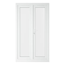 Crystal UPVC White French Door Clear Double Glazing Left Hand Master 150mm Cill Included - JJ Building Materials