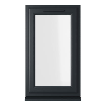 Crystal UPVC Window Grey 7016 External White Int Top Opener Clear Glazing - JJ Building Materials