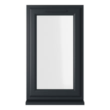 Crystal UPVC Window Grey 7016 External White Int Top Opener Clear Glazing - JJ Building Materials