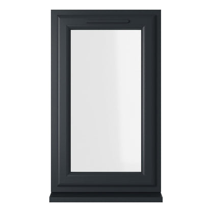 Crystal UPVC Window Grey 7016 External White Int Top Opener Clear Glazing - JJ Building Materials