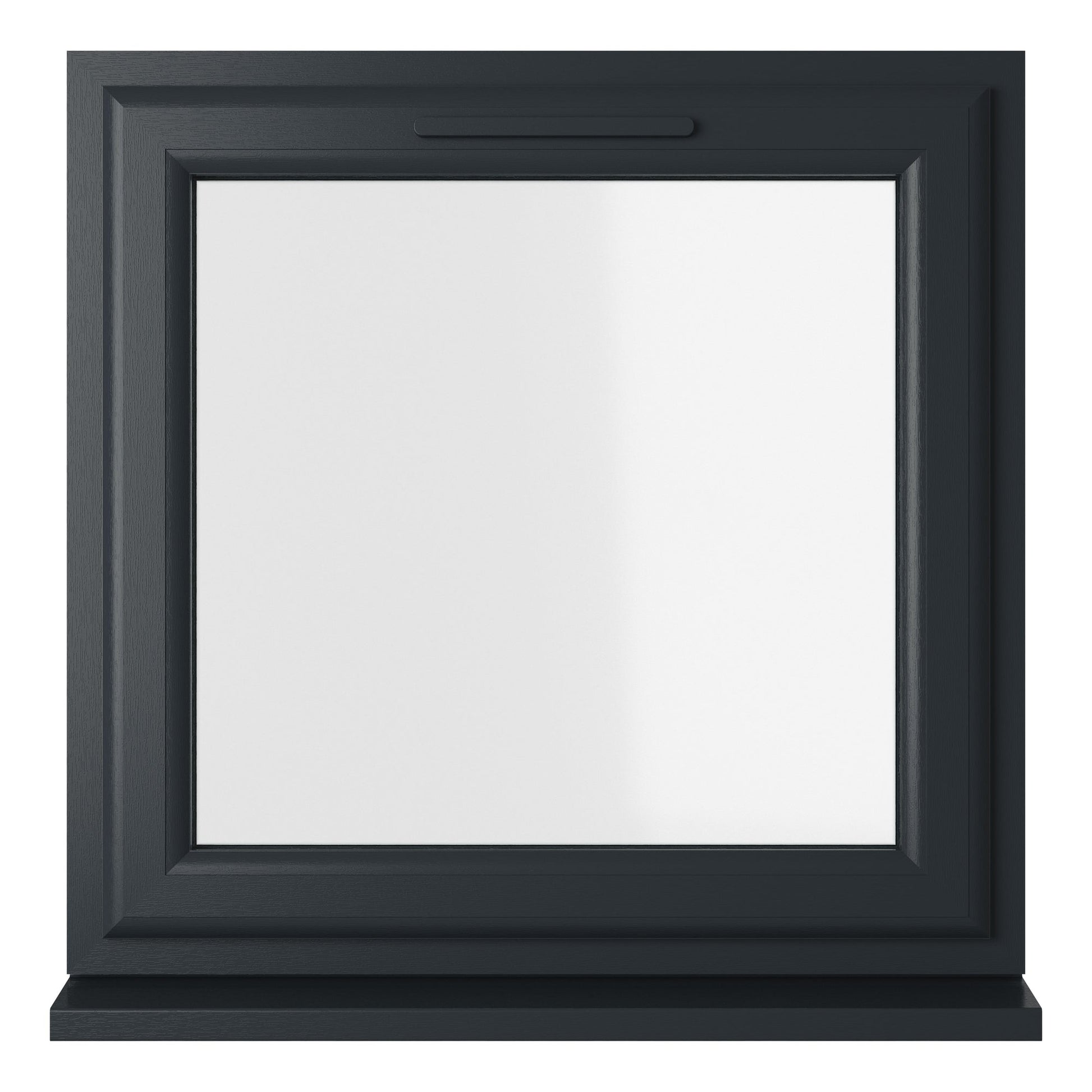 Crystal UPVC Window Grey 7016 External White Int Top Opener Clear Glazing - JJ Building Materials
