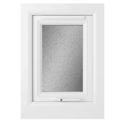 Crystal UPVC Window Grey 7016 External White Int Top Opener Obscure Glazing - JJ Building Materials