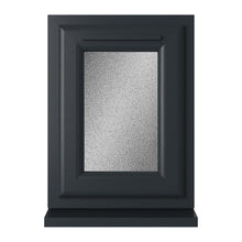 Crystal UPVC Window Grey 7016 External White Int Top Opener Obscure Glazing - JJ Building Materials