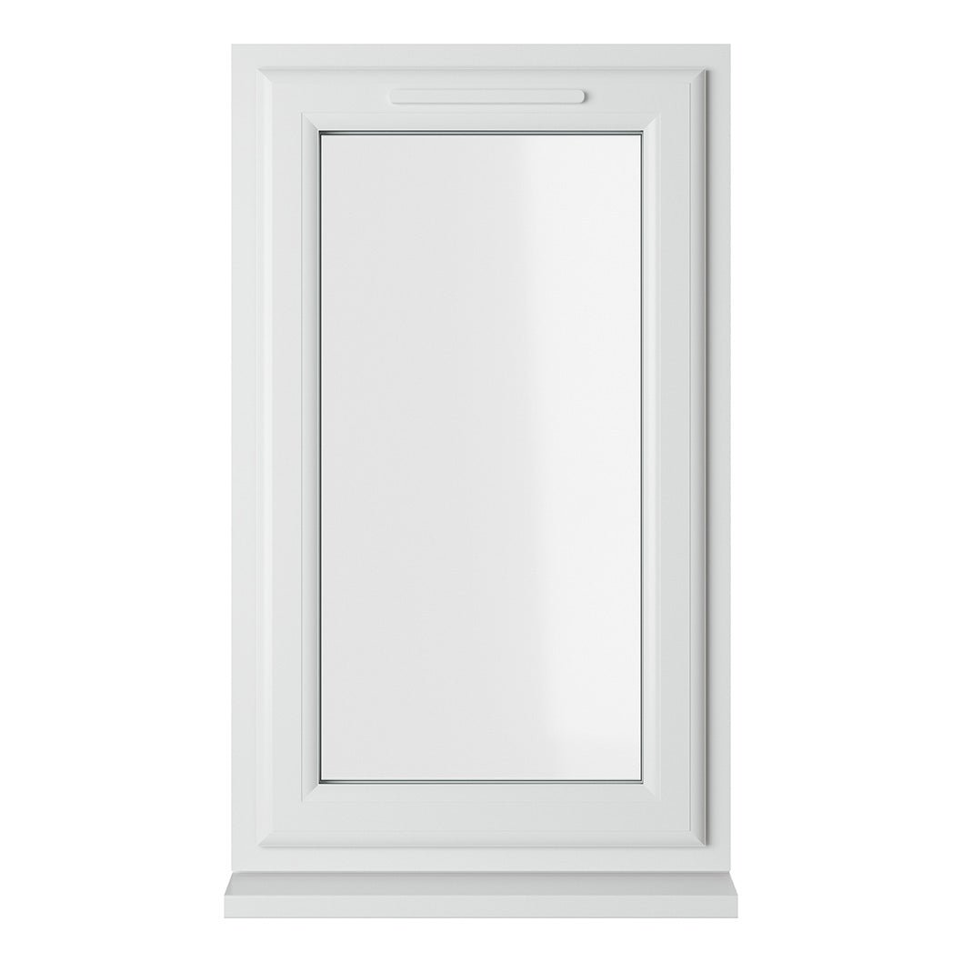 Crystal UPVC Window White Top Opener Clear Glazing - JJ Building Materials