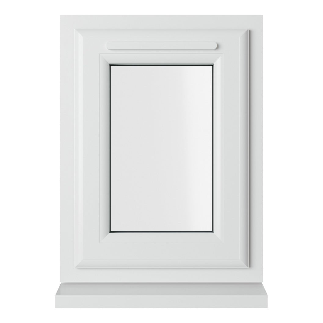 Crystal UPVC Window White Top Opener Clear Glazing - JJ Building Materials