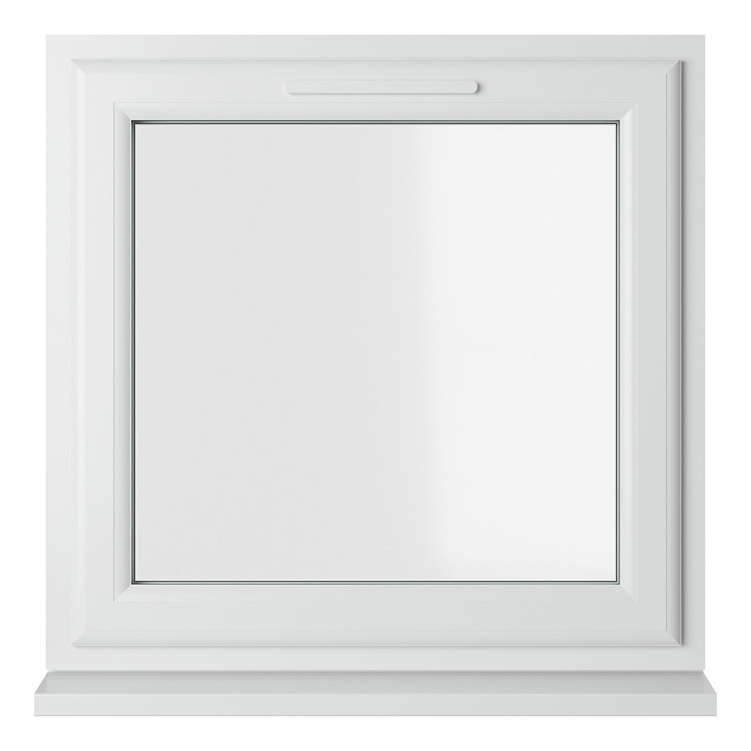 Crystal UPVC Window White Top Opener Clear Glazing - JJ Building Materials