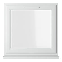 Crystal UPVC Window White Top Opener Clear Glazing - JJ Building Materials