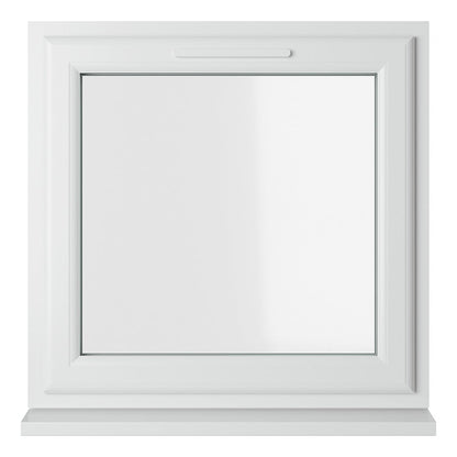 Crystal UPVC Window White Top Opener Clear Glazing - JJ Building Materials
