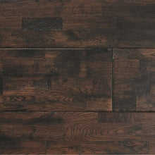 Dark Finger Jointed Oak Hand finished Lacquered Solid Wood Flooring - 1.786m2 Pack Size | Refined Range - JJ Building Materials