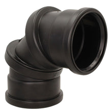 Davant 110mm Ring Seal Black Soil 90 Degree Double Socket Adjustable Bend
