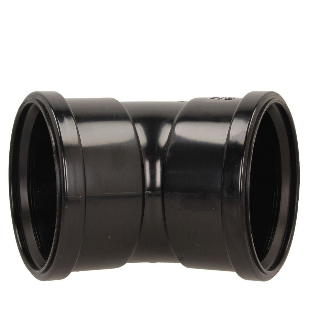 Davant 110mm Ring Seal Push - Fit Soil 135 Degree Double Socket Bend - JJ Building Materials