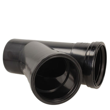 Davant 110mm Ring Seal Push - Fit Soil 135 Degree Double Socket Branch Tee - JJ Building Materials