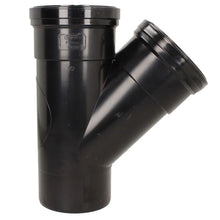 Davant 110mm Ring Seal Push-Fit Soil 135 Degree Double Socket Branch Tee - JJ Building Materials
