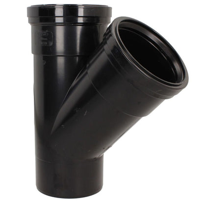 Davant 110mm Ring Seal Push - Fit Soil 135 Degree Double Socket Branch Tee - JJ Building Materials