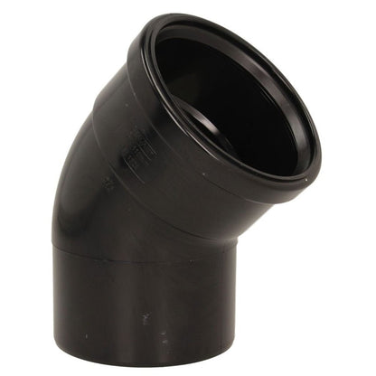 Davant 110mm Ring Seal Push - Fit Soil 135 Degree Single Socket Bend - JJ Building Materials