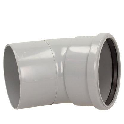 Davant 110mm Ring Seal Push - Fit Soil 135 Degree Single Socket Bend - JJ Building Materials