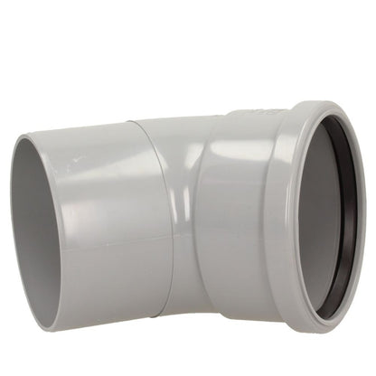 Davant 110mm Ring Seal Push-Fit Soil 135 Degree Single Socket Bend