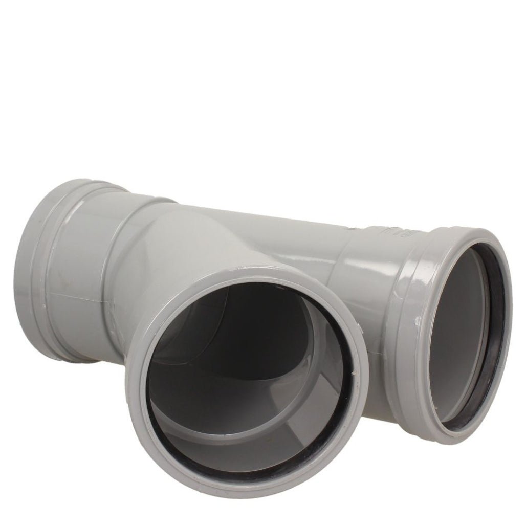 Davant 110mm Ring Seal Push - Fit Soil 135 Degree Triple Socket Branch Tee - JJ Building Materials