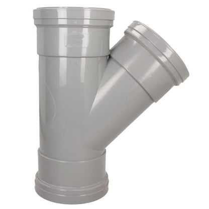 Davant 110mm Ring Seal Push - Fit Soil 135 Degree Triple Socket Branch Tee - JJ Building Materials