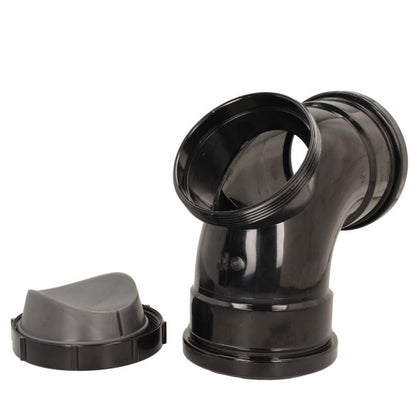 Davant 110mm Ring Seal Push - Fit Soil 92 Degree Double Socket Access Bend - JJ Building Materials