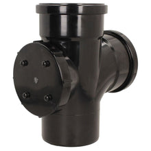 Davant 110mm Ring Seal Push - Fit Soil 92 Degree Double Socket Access Branch Tee - JJ Building Materials