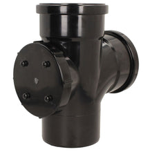 Davant 110mm Ring Seal Push-Fit Soil 92 Degree Double Socket Access Branch Tee