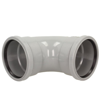 Davant 110mm Ring Seal Push - Fit Soil 92 Degree Double Socket Bend - JJ Building Materials