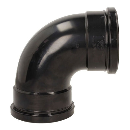 Davant 110mm Ring Seal Push-Fit Soil 92 Degree Double Socket Bend - JJ Building Materials