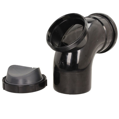 Davant 110mm Ring Seal Push-Fit Soil 92 Degree Single Socket Access Bend